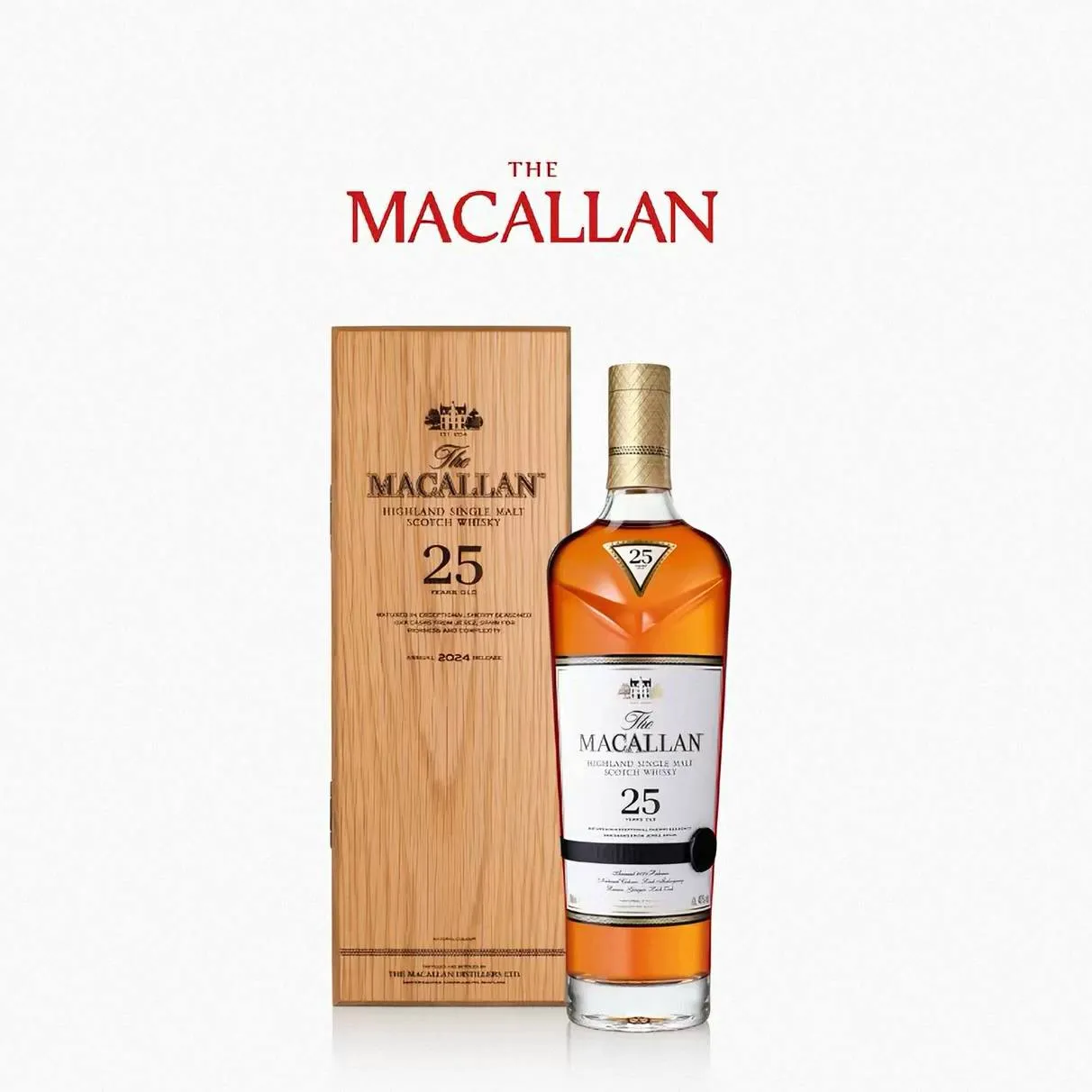 THE MACALLAN 麥卡倫 25年經典雪莉桶 單一麥芽蘇格蘭威士忌700ml